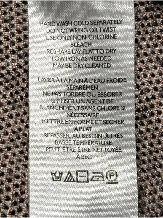 Anthropologie Maeve Sarah Gordon Maria Mock Neck Sweater Tank Size Large Moth - Picture 6 of 9